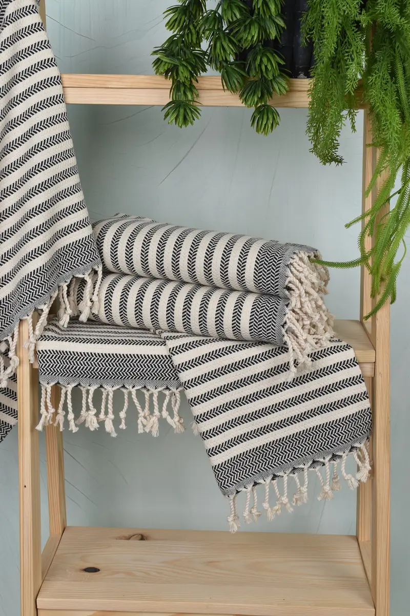 Bachelorette Favor, Wedding Favors, Turkish Towel Hand Towel, 40x18 Cotton Chevron Towel, Xmas Gifts, Small Bath Towels, Girl Trip Party Favor - 6