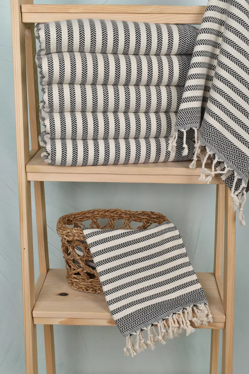 Bachelorette Favor, Wedding Favors, Turkish Towel Hand Towel, 40x18 Cotton Chevron Towel, Xmas Gifts, Small Bath Towels, Girl Trip Party Favor - 3