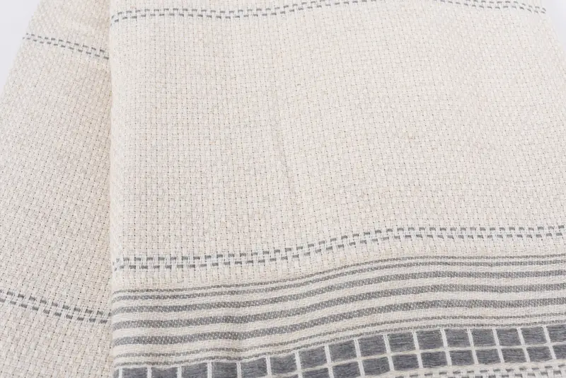 Bachelorette Gifts, Boho Throw Blankets, Wedding For Favor, Woven Throw Blanket, 96x94 Linen Striped Towel, Monogram Beach Blanket, Organic Throw - 4