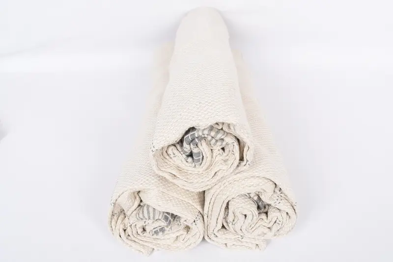 Bachelorette Gifts, Boho Throw Blankets, Wedding For Favor, Woven Throw Blanket, 96x94 Linen Striped Towel, Monogram Beach Blanket, Organic Throw - 8