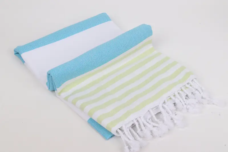 Quick-dry peshtemal, Valentines Day Gift, Turkish Towel Set, Hammam Towel USA, Wedding Favors, Personalized Wedding Gift, 70x40 Cotton Striped Towel - 6