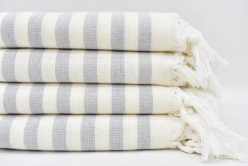 Turkish Towel Monogram, Bridesmaid Gifts, Organic Towel, Bachelorette Gifts, Personalized Gifts, Personalized Gift, 36x18 Cotton Striped Terry Towel - 2