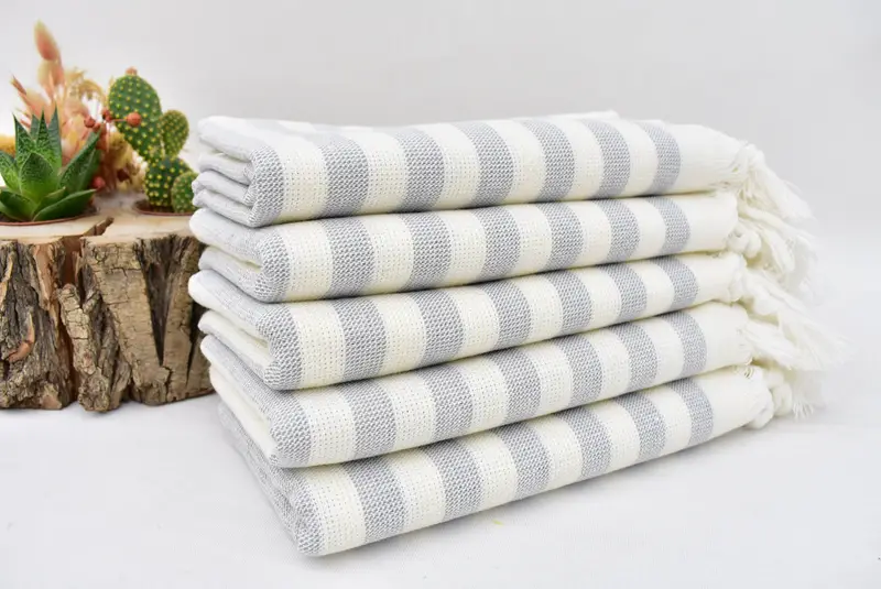 Turkish Towel Monogram, Bridesmaid Gifts, Organic Towel, Bachelorette Gifts, Personalized Gifts, Personalized Gift, 36x18 Cotton Striped Terry Towel - 3