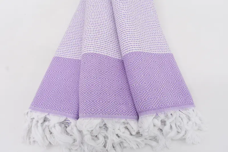 Peshtemal Towel, Bridal Shower Favors, Holiday Towel, Sand-free towel, Pool Towels, 70x40 Cotton Diamond Towel, Handmade Gift, Gift For Best Friend - 3