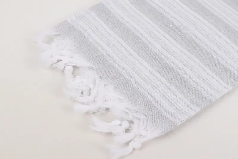 Wedding Day Gift For Bride, Gift For Her, Holiday Towel, Organic towel, Beach Towel Bulk, 70x40 Cotton Striped Towel, Lightweight Turkish towel - 7