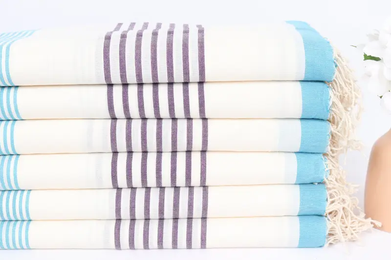Pool Towels, 70x40 Cotton Striped Towel, Custom Towel, Custom Wedding Gifts, Scarf Towel, Gift For Best Friend, Embroidered Towel, Custom Bath Towel - 3