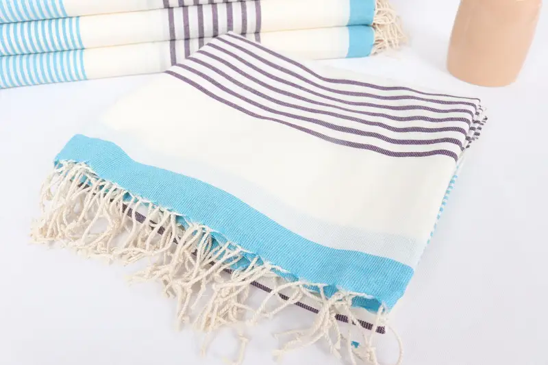 Pool Towels, 70x40 Cotton Striped Towel, Custom Towel, Custom Wedding Gifts, Scarf Towel, Gift For Best Friend, Embroidered Towel, Custom Bath Towel - 5