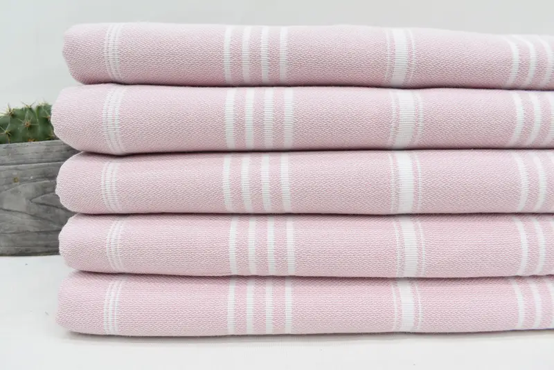 Embroidered Towel, Employee Gifts, Custom Name Towel, 70x40 Cotton Striped Towel, Lightweight towel, Embroidery Towel, Turkish hand towel, Spa Towel - 2
