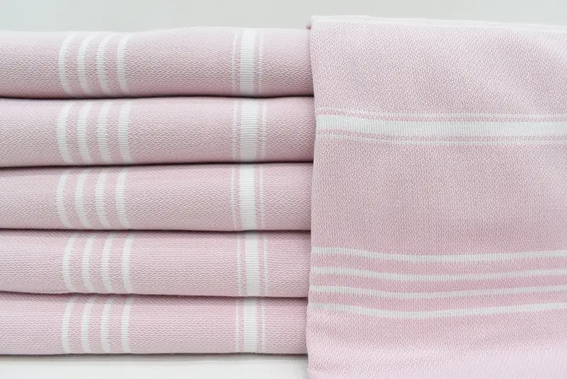 Embroidered Towel, Employee Gifts, Custom Name Towel, 70x40 Cotton Striped Towel, Lightweight towel, Embroidery Towel, Turkish hand towel, Spa Towel - 1