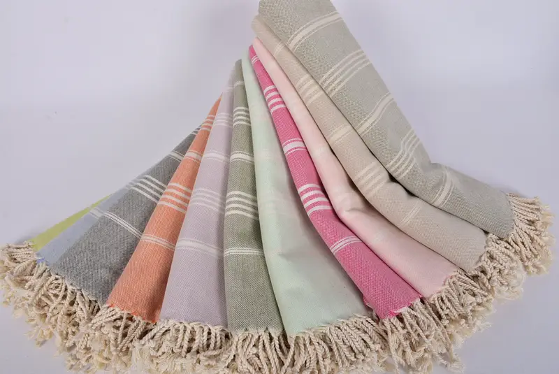 Bachelorette Gifts, Turkish beach towel, Turkish towel, 68x40 Cotton Striped Towel, Personalized Turkish Beach Towel, Gift For Best Friend - 4