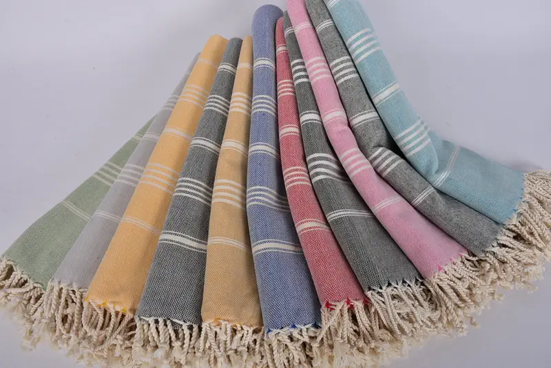 Bachelorette Gifts, Turkish beach towel, Turkish towel, 68x40 Cotton Striped Towel, Personalized Turkish Beach Towel, Gift For Best Friend - 6