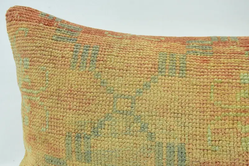 Sofa Pillow, Pillow for Sofa, One Of A Kind Pillow Sham, Handmade Kilim Cushion, 12x36 Beige Pillow Cover, Pillow, Interior Designer Pillow - 2