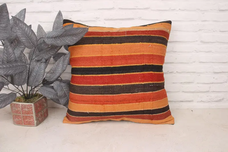 Cozy Throw Cushion Case, 20x20 Red Pillow Sham, Antique Pillows, Boho Pillow, Cushion Cover, Customized Cushion Case, Pillow for Sofa - 1