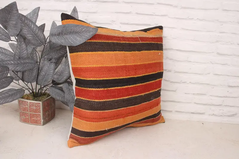 Cozy Throw Cushion Case, 20x20 Red Pillow Sham, Antique Pillows, Boho Pillow, Cushion Cover, Customized Cushion Case, Pillow for Sofa - 3