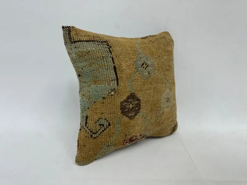 Pillow for Sofa, Authentic Cushion Case, Retro Pillow Cover, Kilim Pillow Cover, 12x12 Brown Cushion Cover, Pillow Sham, Throw Kilim Pillow - 3