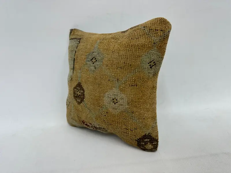 Pillow for Sofa, Authentic Cushion Case, Retro Pillow Cover, Kilim Pillow Cover, 12x12 Brown Cushion Cover, Pillow Sham, Throw Kilim Pillow - 4