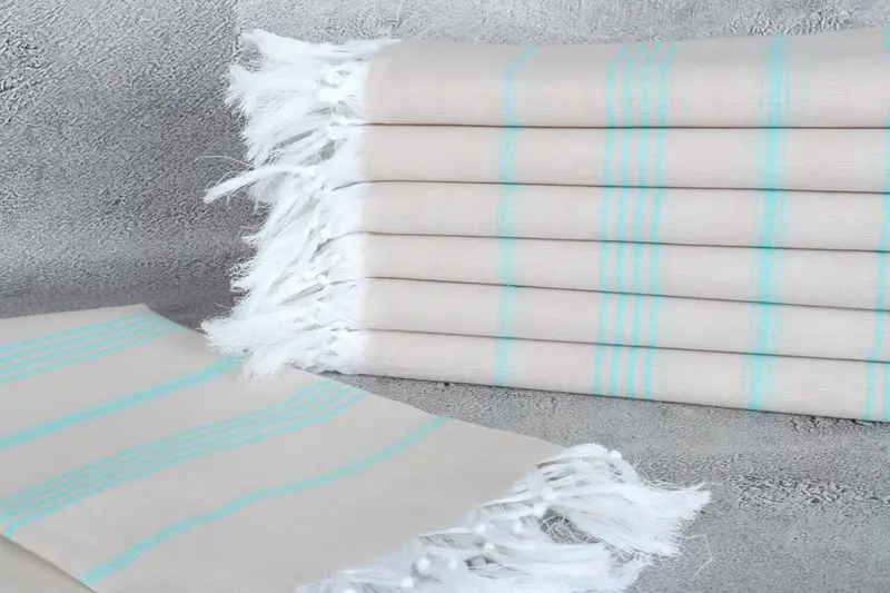 Personalized Turkish Towel, Baby Boy Gift, Bachelor Towel, Large Turkish Towel, Beach Towel Gift, Turkish Towel Set, 70x40 Cotton Striped Towel - 2