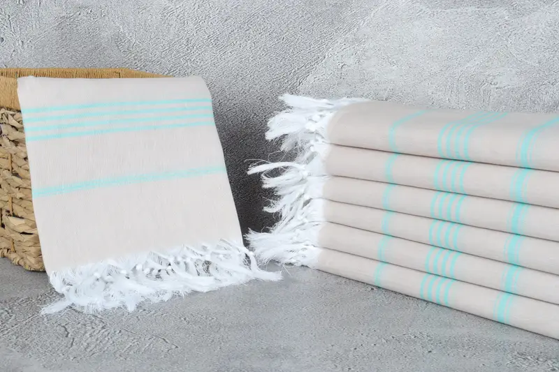 Personalized Turkish Towel, Baby Boy Gift, Bachelor Towel, Large Turkish Towel, Beach Towel Gift, Turkish Towel Set, 70x40 Cotton Striped Towel - 3