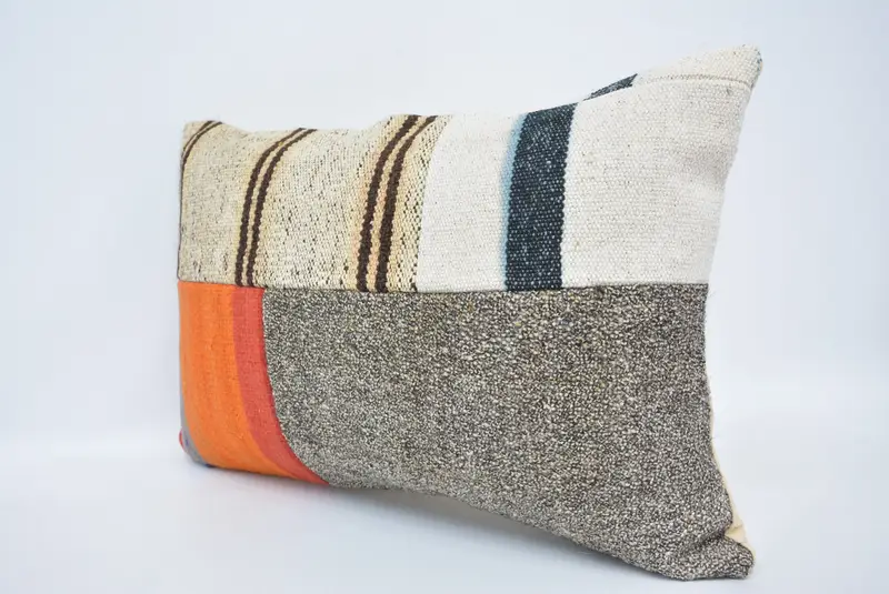 Pillow for Sofa, Home Decor Pillow, Bright Cushion Case, Pillow, Kilim Cushion Sham, Outdoor Pillow Case, 16x24 White Cushion - 4
