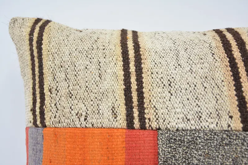 Pillow for Sofa, Home Decor Pillow, Bright Cushion Case, Pillow, Kilim Cushion Sham, Outdoor Pillow Case, 16x24 White Cushion - 2