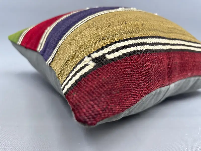 Meditation Pillow, 18x18 Red Pillow Cover, Gift Pillow, Home Decor Pillow, Natural Pillow Case, Vintage Pillow, Aztec Pillow Sham, Pillow Case - 6