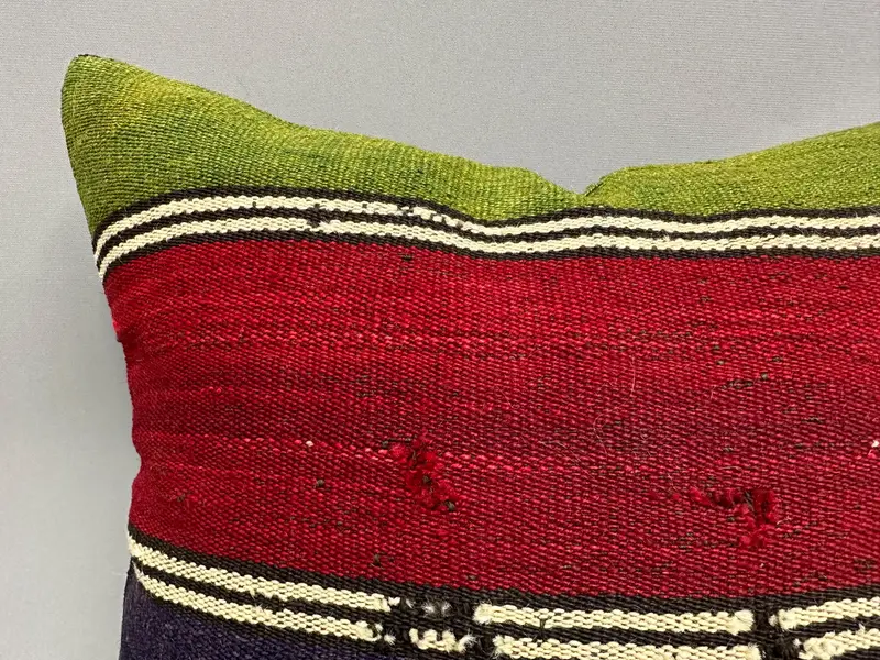 Meditation Pillow, 18x18 Red Pillow Cover, Gift Pillow, Home Decor Pillow, Natural Pillow Case, Vintage Pillow, Aztec Pillow Sham, Pillow Case - 5