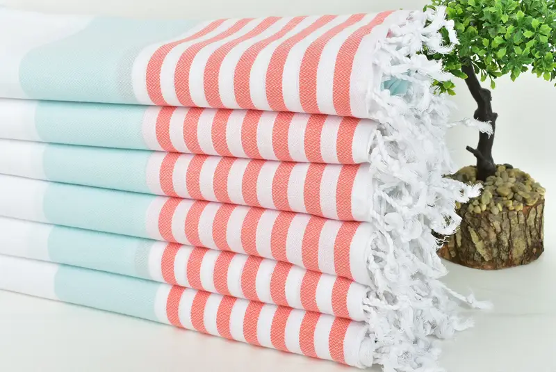 Welcome Wedding Gift, Personalized Turkish Towel, Bachelorette Party Decorations, Scarf Towel, 70x40 Cotton Striped Towel, Bachelorette Party Gifts - 3