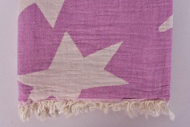 Custom Gift, 68x36 Cotton Star Design Towel, Holiday Towel, Valentines Day Gift, Bachelorette Party Decorations, Summer Gift Ideas, Thin towel - 7