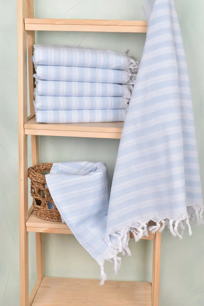Bridal Shower Gift, Bathroom Towel, 70x40 Cotton Striped Towel, Bulk Order Towel, Bath towel, Custom Wedding Gift, Vegas Bachelorette Party Favors - 3