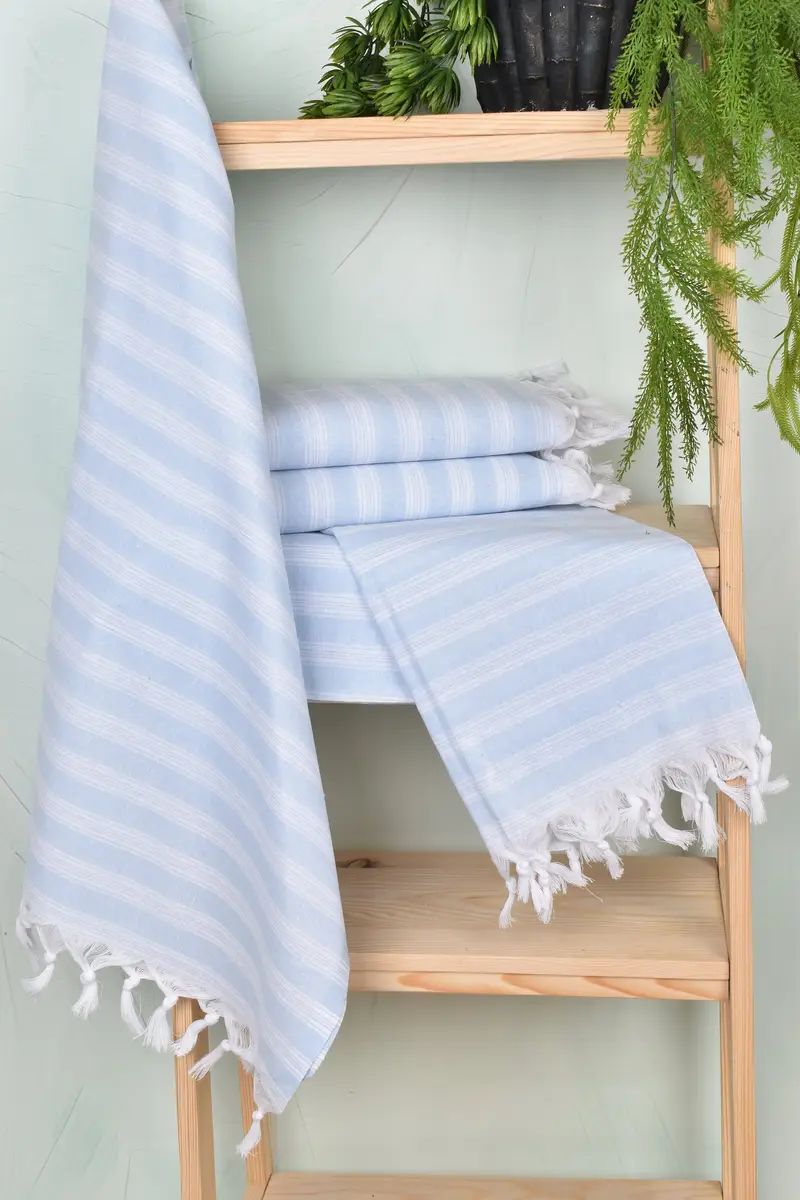 Bridal Shower Gift, Bathroom Towel, 70x40 Cotton Striped Towel, Bulk Order Towel, Bath towel, Custom Wedding Gift, Vegas Bachelorette Party Favors - 6