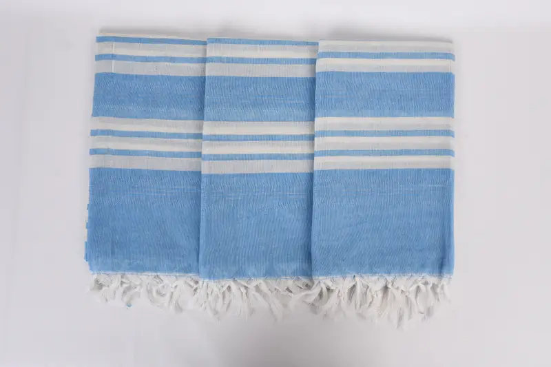 Quick-drying cotton Turkish beach towel, 68x40 Cotton Striped Towel, Cotton towel, Fouta towel, Guest Towel, Valentines Day Gift Idea, Wedding Gift - 7