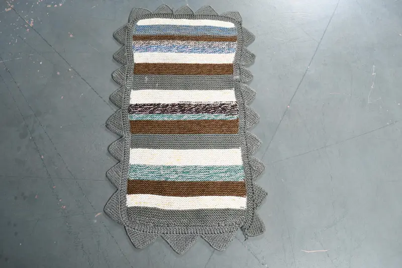 Vintage 1,6x3 ft Teppich, kleiner türkischer Teppich, grauer Wollteppich - 1