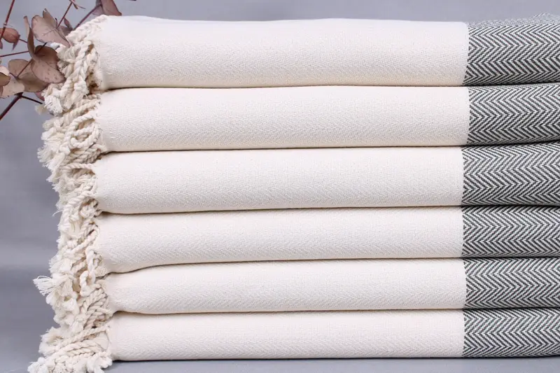 Personalized Turkish Towel Khaki Green, 36x71 Inches