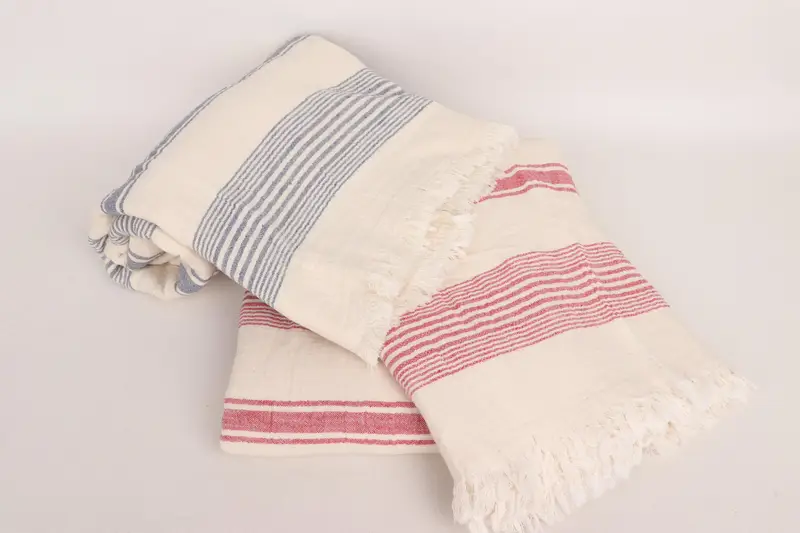 Gift For The Home Decor, Turkish Cotton Blanket, Halloween Gifts, Tablecloth, 96x78 Cotton Striped Towel, Custom Wedding Gifts, Bridesmaid Gifts - 4