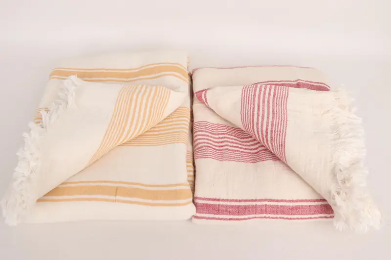 Gift For The Home Decor, Turkish Cotton Blanket, Halloween Gifts, Tablecloth, 96x78 Cotton Striped Towel, Custom Wedding Gifts, Bridesmaid Gifts - 5