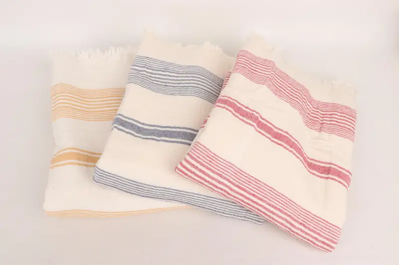 Gift For The Home Decor, Turkish Cotton Blanket, Halloween Gifts, Tablecloth, 96x78 Cotton Striped Towel, Custom Wedding Gifts, Bridesmaid Gifts - 3