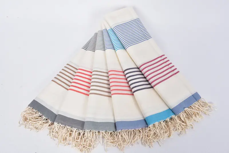 70x40 Cotton Striped Towel, Wedding Gifts Towel, Gift Boxes Towel, Soft towel, Custom Wedding Gift From Bridesmaid, Sand-resistant towel - 4