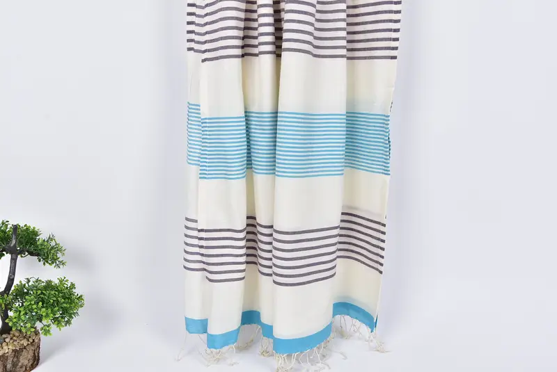 70x40 Cotton Striped Towel, Wedding Gifts Towel, Gift Boxes Towel, Soft towel, Custom Wedding Gift From Bridesmaid, Sand-resistant towel - 8