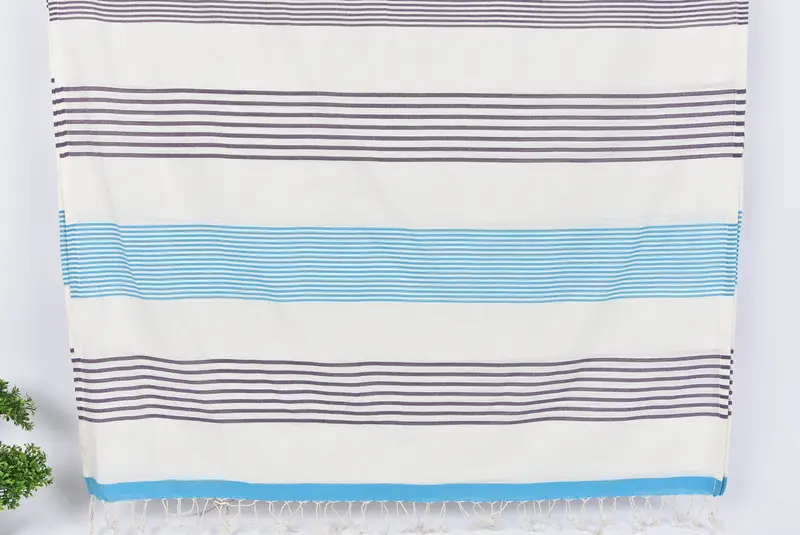 70x40 Cotton Striped Towel, Wedding Gifts Towel, Gift Boxes Towel, Soft towel, Custom Wedding Gift From Bridesmaid, Sand-resistant towel - 7