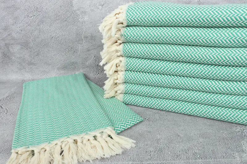 70x40 Cotton Chevron Towel, Monogrammed Beach Towel, Halloween Bachelorette Party Favors, Personalized Gifts, Soft towel, Personalised Gift - 2