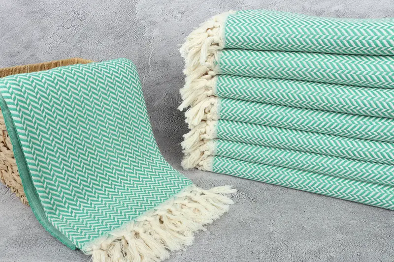 70x40 Cotton Chevron Towel, Monogrammed Beach Towel, Halloween Bachelorette Party Favors, Personalized Gifts, Soft towel, Personalised Gift - 3