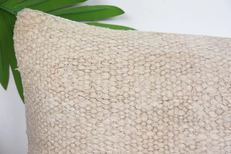 Turkish Kilim Pillow, Decorative Throw Pillow Cover, 8x16 Beige Cushion Case, Ethnical Kilim Rug Pillow, Pillow Case, Turkish Pillow - 2