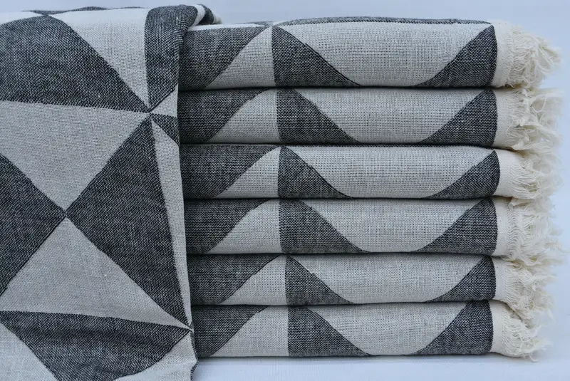 70x40 Cotton Geometric Towel, Beach Towel Gift, Unique Gift, Monogram Beach Towel, Spa Gift Towel, Decorative Towel, Organic Turkish towel - 2