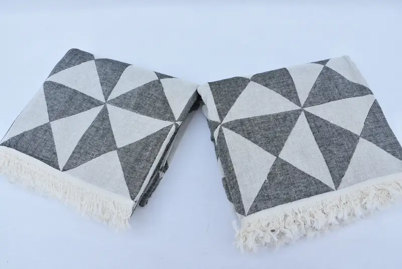 70x40 Cotton Geometric Towel, Beach Towel Gift, Unique Gift, Monogram Beach Towel, Spa Gift Towel, Decorative Towel, Organic Turkish towel - 5