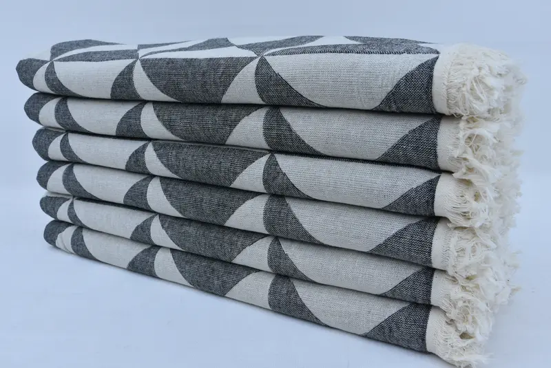 70x40 Cotton Geometric Towel, Beach Towel Gift, Unique Gift, Monogram Beach Towel, Spa Gift Towel, Decorative Towel, Organic Turkish towel - 4