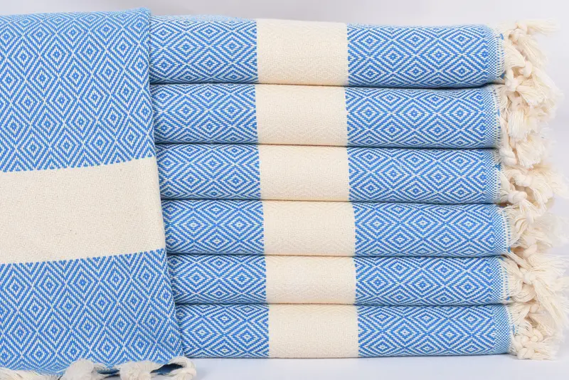 Kitchen Towel Dark Blue Diamond Tea Towel, 36x20 Inches