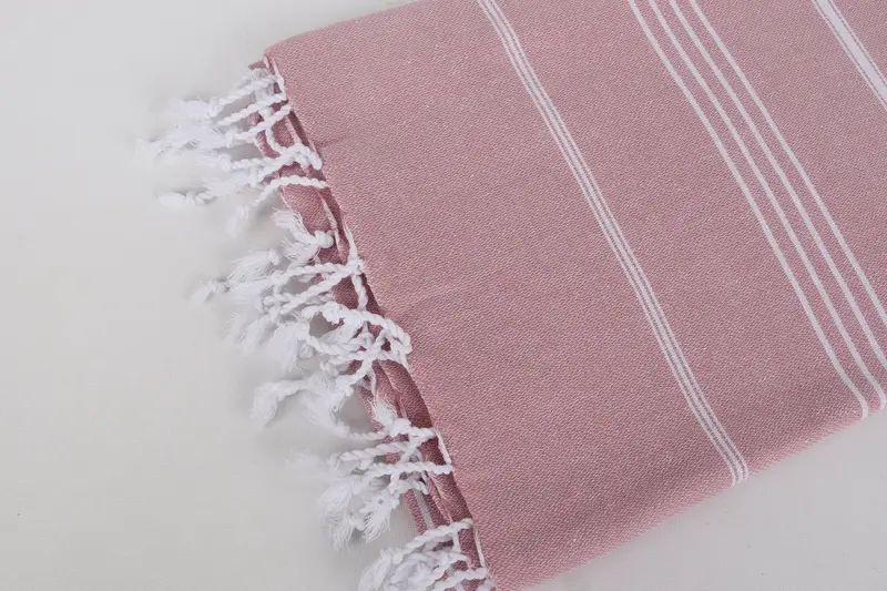 Handmade Turkish hammam towel, Wedding Shower Gift, Gift For Her, Personalized Turkish Towel, Fouta towel, 70x40 Cotton Striped Towel, Guest Towel - 7
