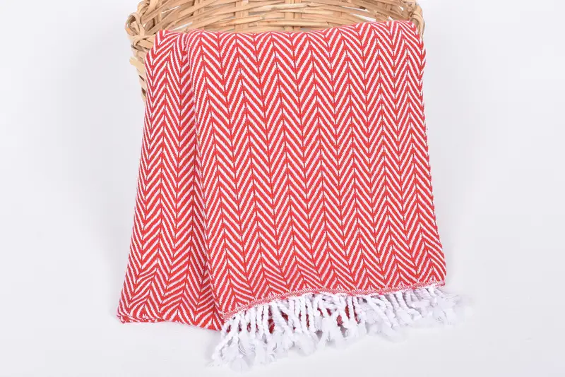 Bridal Gifts, Gift For Him, Bachelorette Party Gift, 68x40 Cotton Zig zag Towel, Beach Size Towel, Best Wedding Gift, Bachelorette Party Decorations - 5
