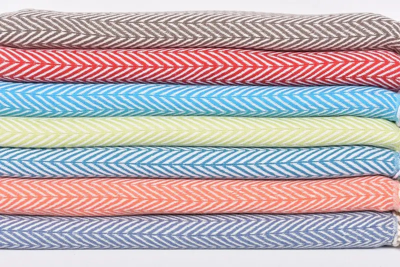 Bridal Gifts, Gift For Him, Bachelorette Party Gift, 68x40 Cotton Zig zag Towel, Beach Size Towel, Best Wedding Gift, Bachelorette Party Decorations - 3
