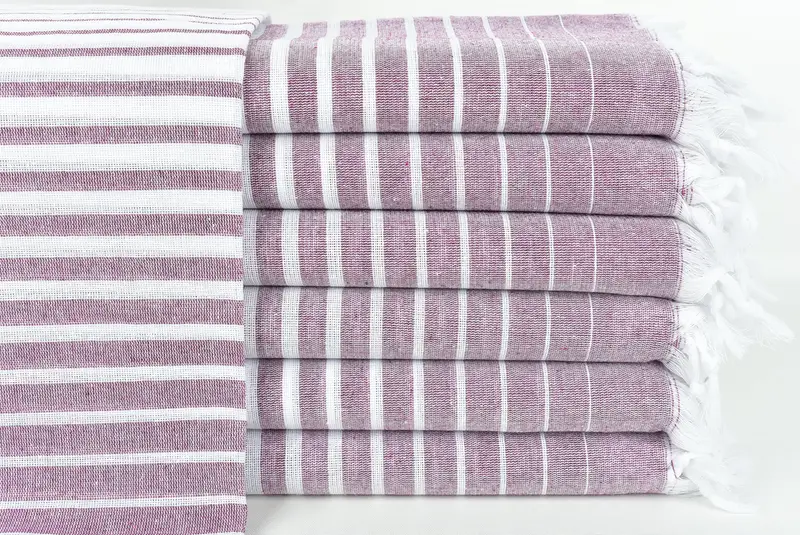 Authentic Turkish hammam peshtemal, 70x40 Cotton Striped Towel, Wedding Gifts Towel, Monogrammed Beach Towel, Gift For Mom, Housewarming Gift - 1